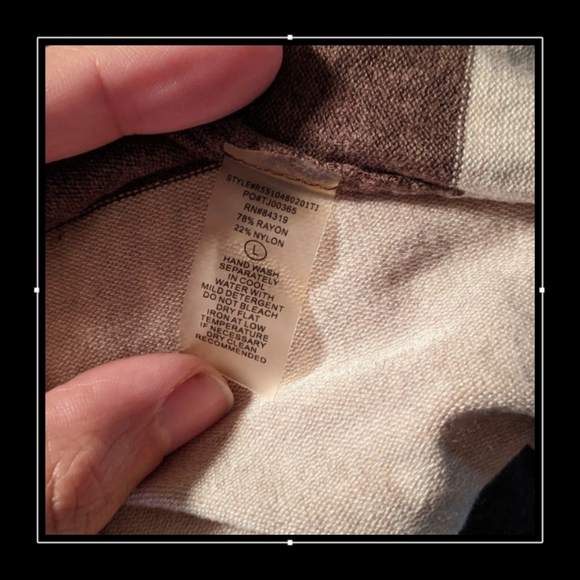 Coordinated set open front knit cardigan and blouse size L - Picture 5 of 5